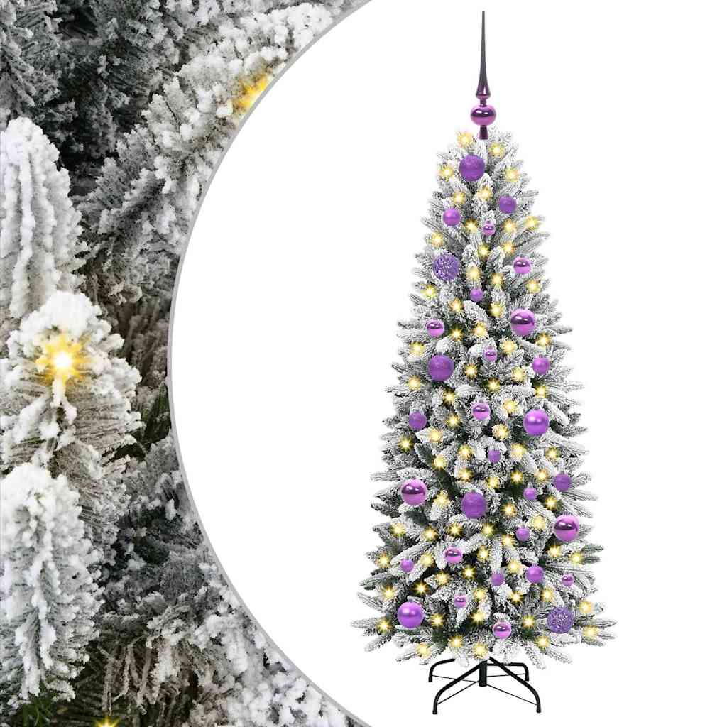 Artificial Christmas Tree with 150 LEDs with Stand White 120 cm