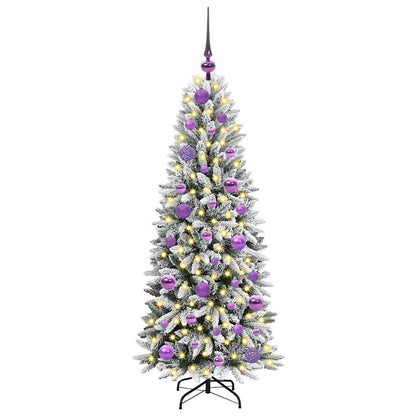 Artificial Christmas Tree with 150 LEDs with Stand White 120 cm