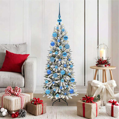 Artificial Christmas Tree with 150 LEDs with Stand White 120 cm