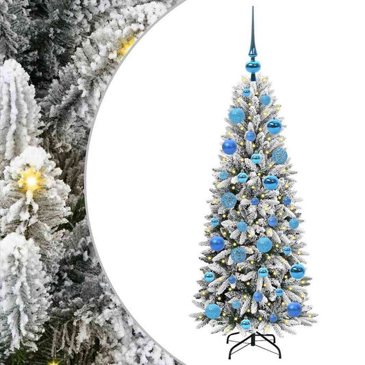 Artificial Christmas Tree with 150 LEDs with Stand White 120 cm