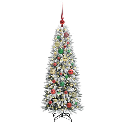 Artificial Christmas Tree with 150 LEDs with Stand White 120 cm