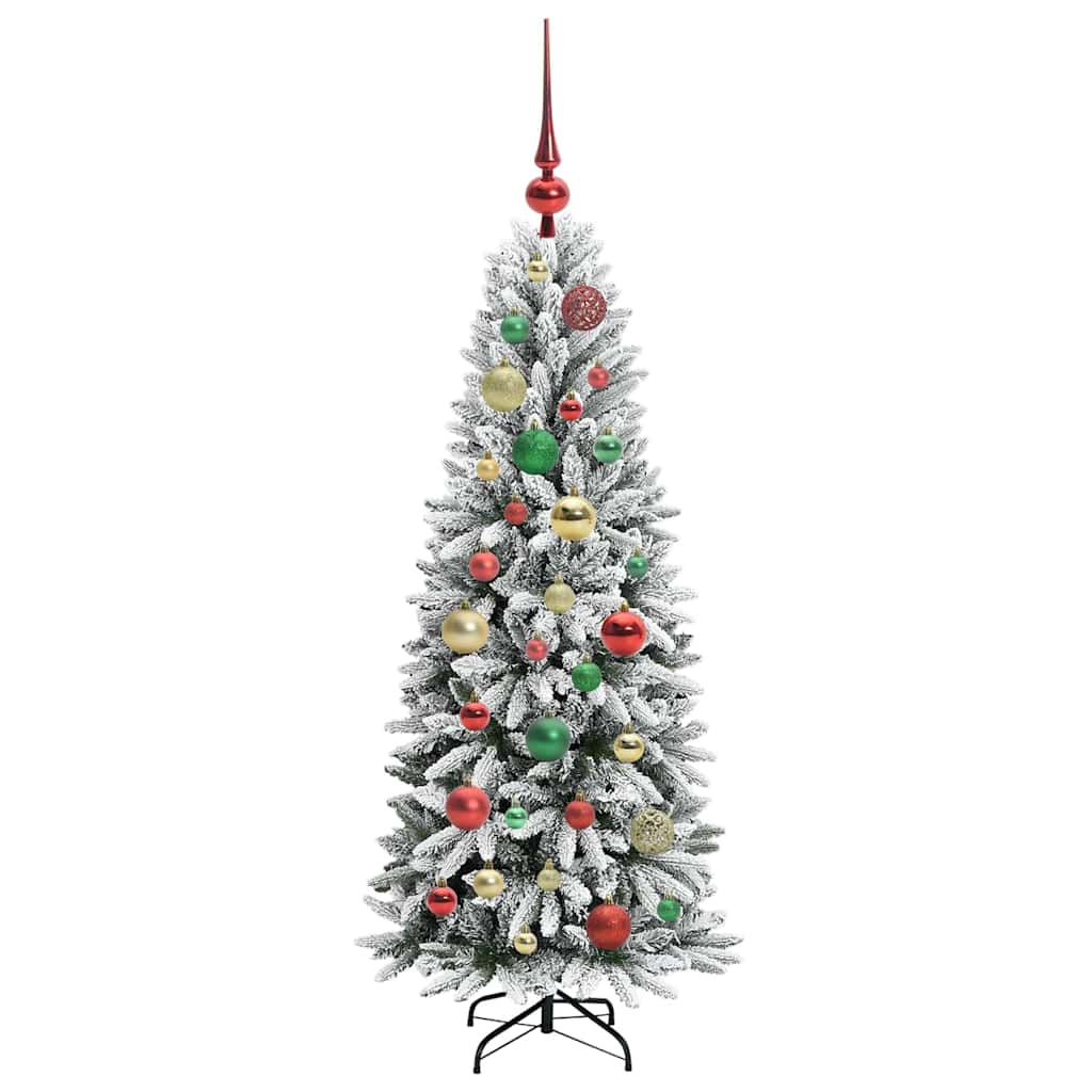 Artificial Christmas Tree with 150 LEDs with Stand White 120 cm