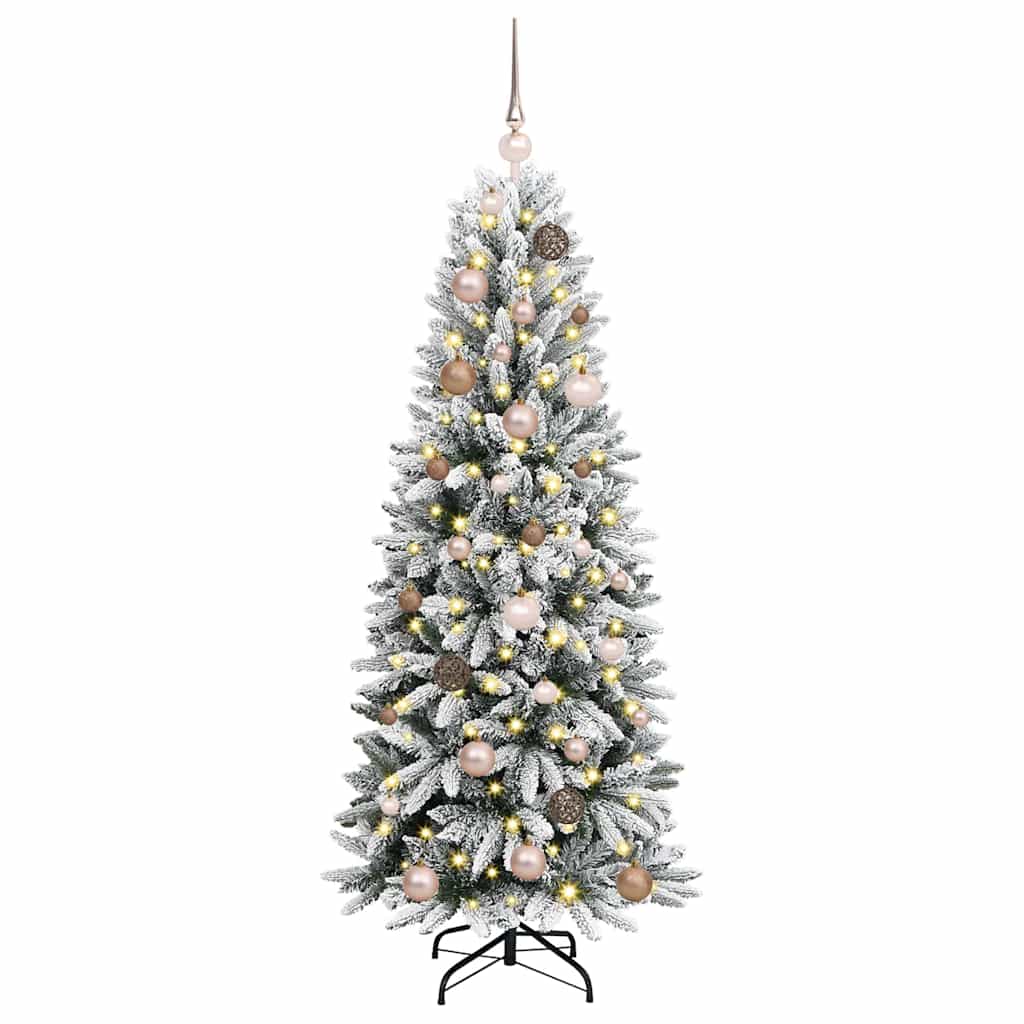 Artificial Christmas Tree with 150 LEDs with Stand White 150 cm
