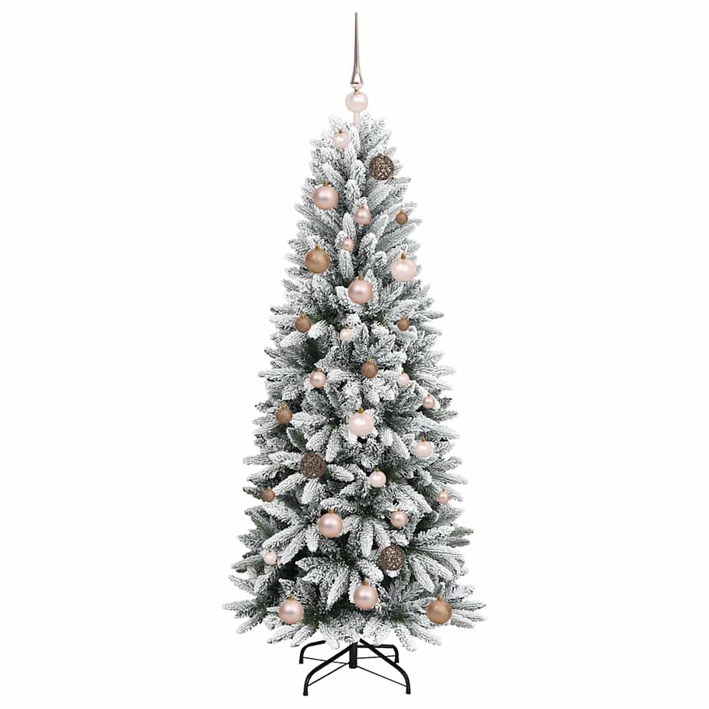 Artificial Christmas Tree with 150 LEDs with Stand White 150 cm