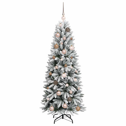 Artificial Christmas Tree with 150 LEDs with Stand White 150 cm