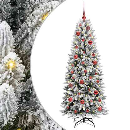 Artificial Christmas Tree with 150 LEDs with Stand White 150 cm