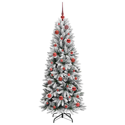 Artificial Christmas Tree with 150 LEDs with Stand White 150 cm