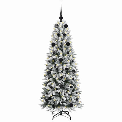 Artificial Christmas Tree with 150 LEDs with Stand White 150 cm