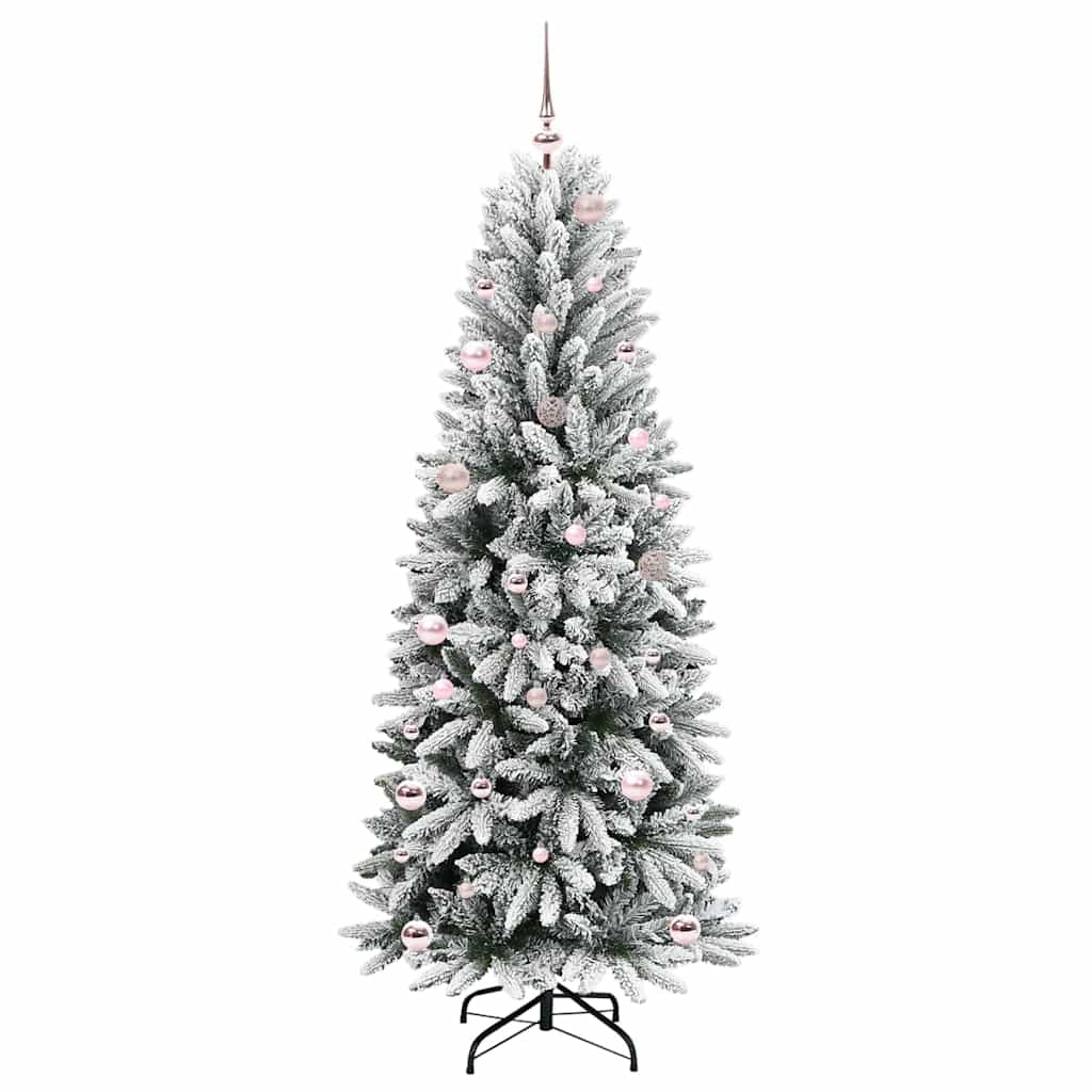 Artificial Christmas Tree with 150 LEDs with Stand White 150 cm