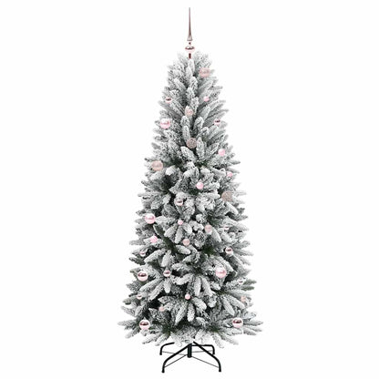 Artificial Christmas Tree with 150 LEDs with Stand White 150 cm