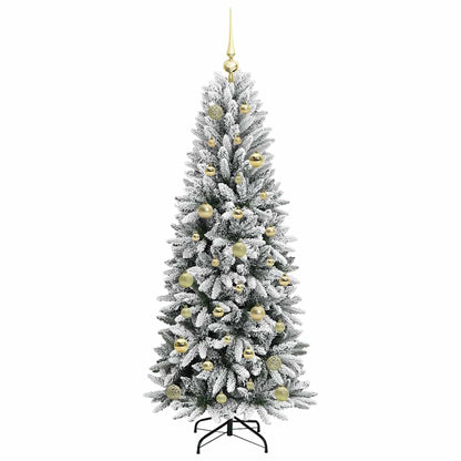 Artificial Christmas Tree with 150 LEDs with Stand White 150 cm