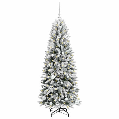 Artificial Christmas Tree with 150 LEDs with Stand White 150 cm