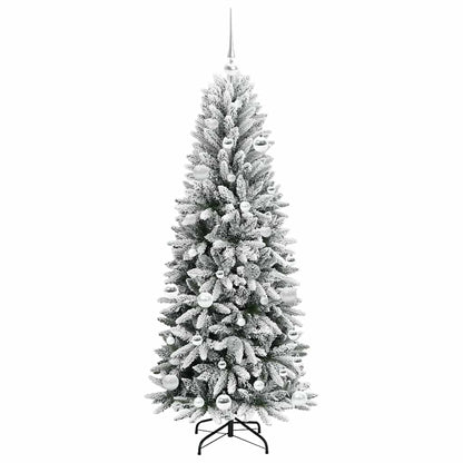 Artificial Christmas Tree with 150 LEDs with Stand White 150 cm