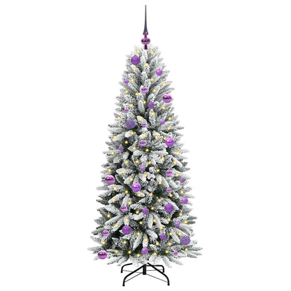 Artificial Christmas Tree with 150 LEDs with Stand White 150 cm