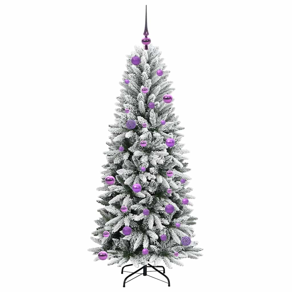 Artificial Christmas Tree with 150 LEDs with Stand White 150 cm