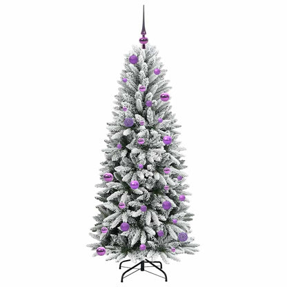 Artificial Christmas Tree with 150 LEDs with Stand White 150 cm