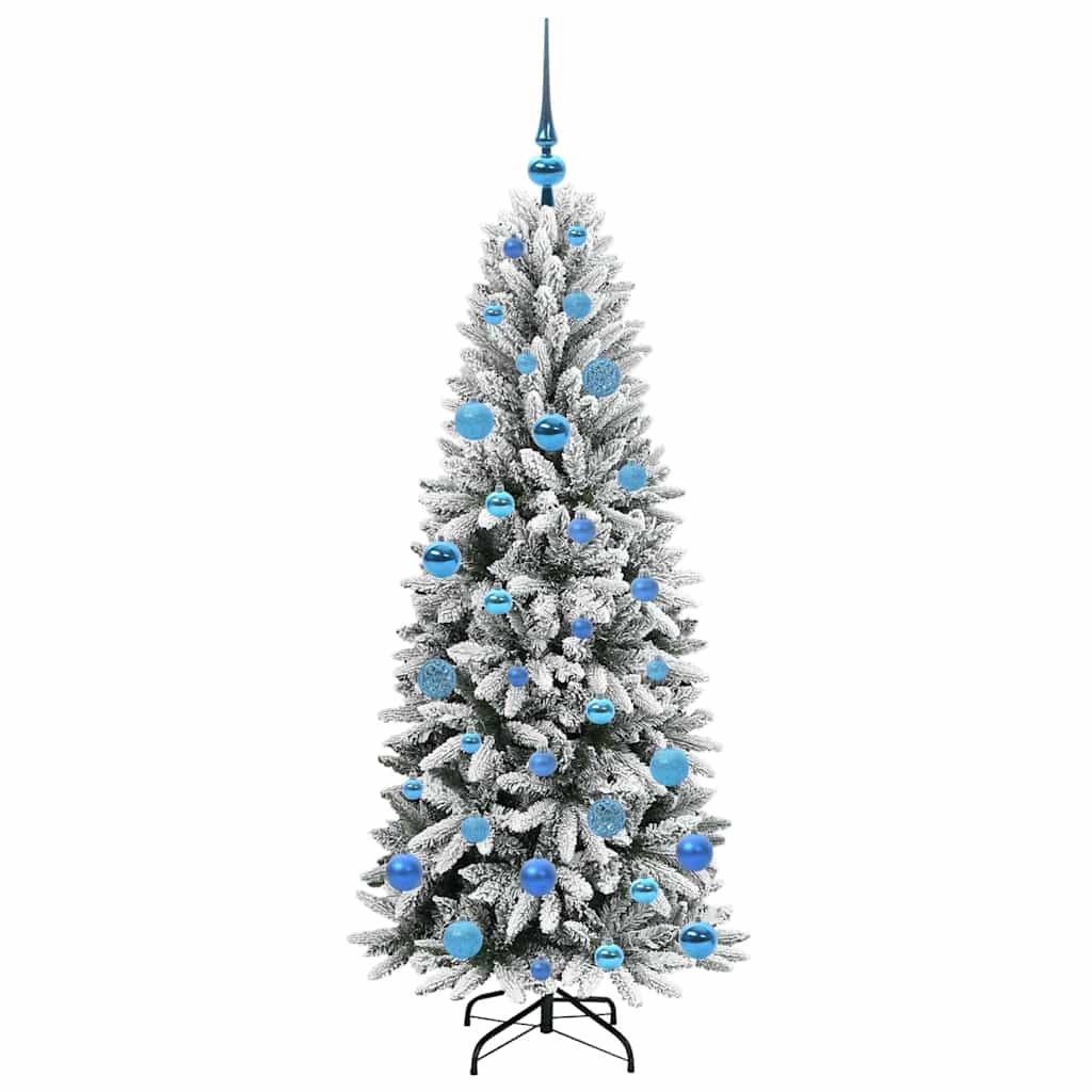 Artificial Christmas Tree with 150 LEDs with Stand White 150 cm