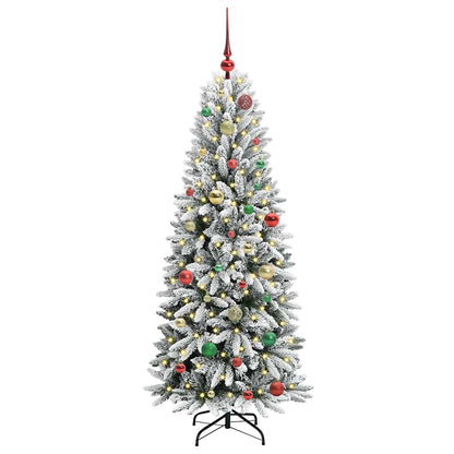 Artificial Christmas Tree with 150 LEDs with Stand White 150 cm
