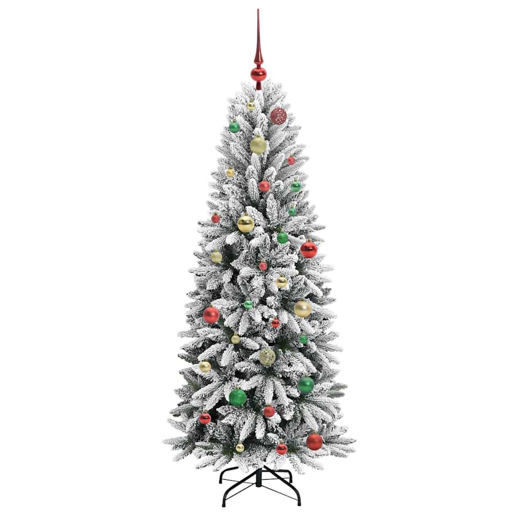 Artificial Christmas Tree with 150 LEDs with Stand White 150 cm