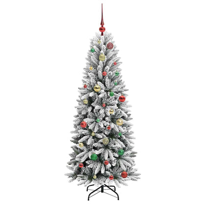 Artificial Christmas Tree with 150 LEDs with Stand White 150 cm