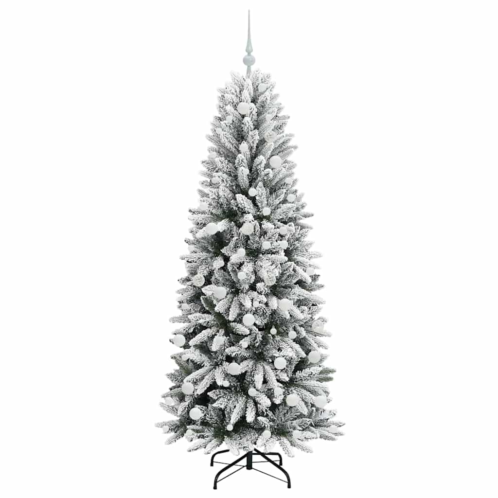 Artificial Christmas Tree with 300 LEDs with Stand White 180 cm