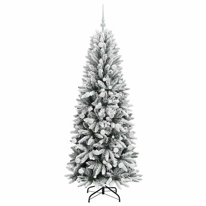 Artificial Christmas Tree with 300 LEDs with Stand White 180 cm