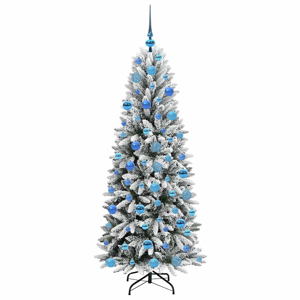 Artificial Christmas Tree with 300 LEDs with Stand White 180 cm