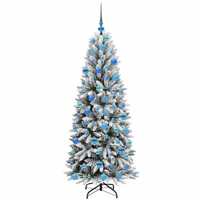 Artificial Christmas Tree with 300 LEDs with Stand White 180 cm