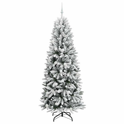Artificial Christmas Tree with 300 LEDs with Stand White 210 cm