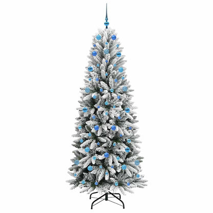 Artificial Christmas Tree with 300 LEDs with Stand White 210 cm