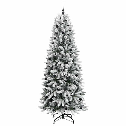 Artificial Christmas Tree with 300 LEDs with Stand White 240 cm