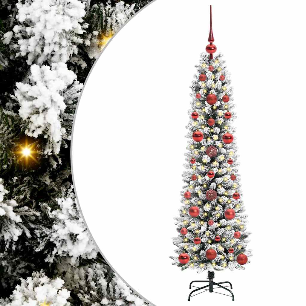 Artificial Christmas Tree with 150 LEDs with Stand White 120 cm