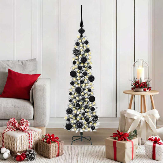Artificial Christmas Tree with 150 LEDs with Stand White 120 cm