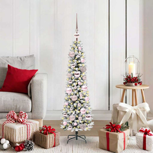 Artificial Christmas Tree with 150 LEDs with Stand White 120 cm