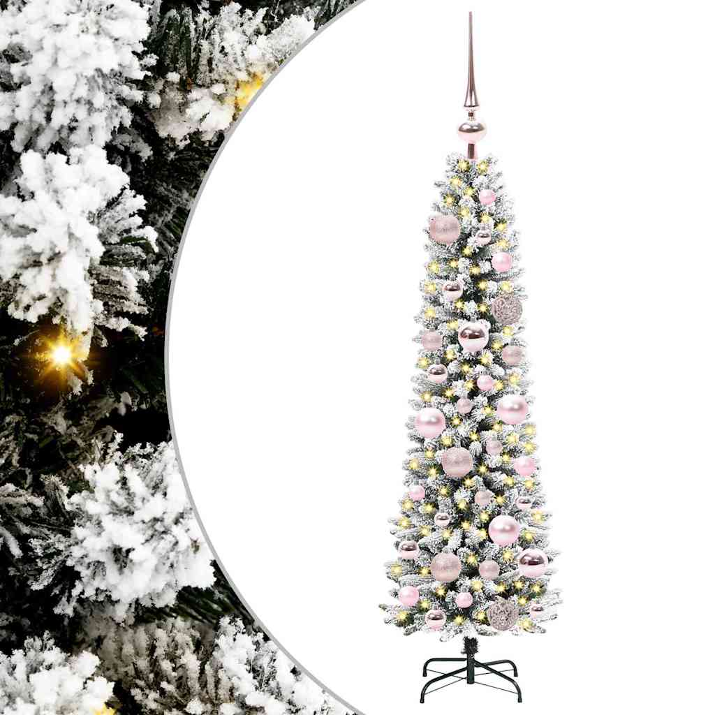 Artificial Christmas Tree with 150 LEDs with Stand White 120 cm