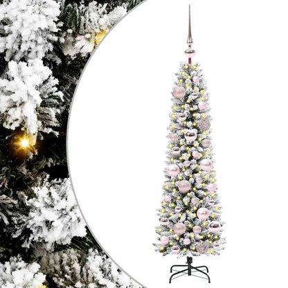 Artificial Christmas Tree with 150 LEDs with Stand White 120 cm