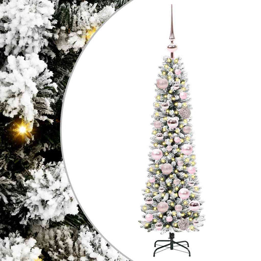 Artificial Christmas Tree with 150 LEDs with Stand White 120 cm