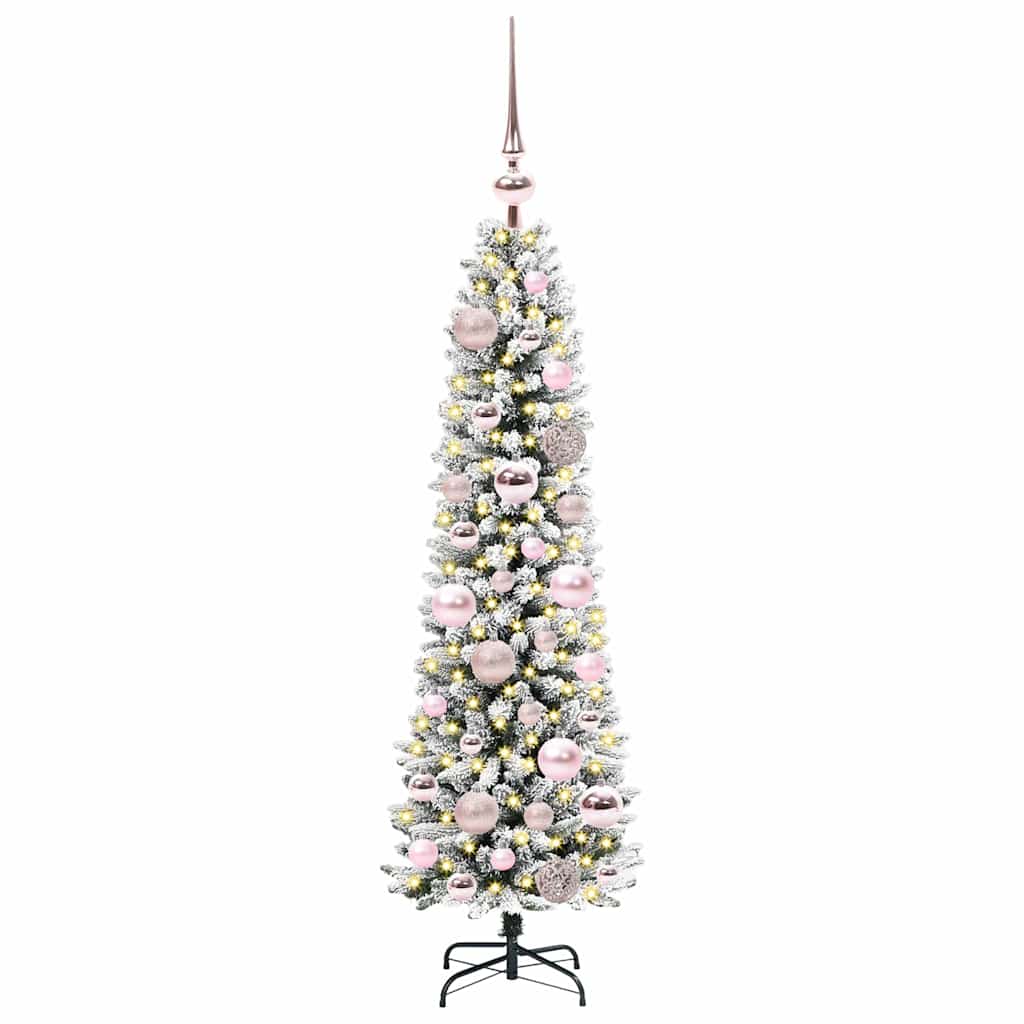 Artificial Christmas Tree with 150 LEDs with Stand White 120 cm