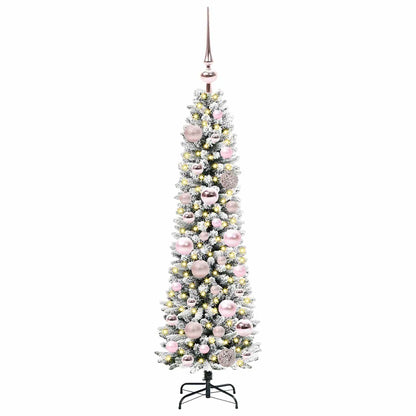 Artificial Christmas Tree with 150 LEDs with Stand White 120 cm