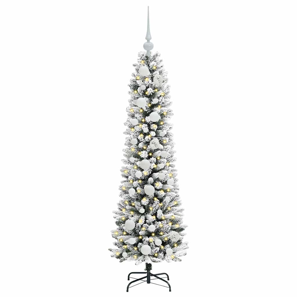 Artificial Christmas Tree with 150 LEDs with Stand White 120 cm