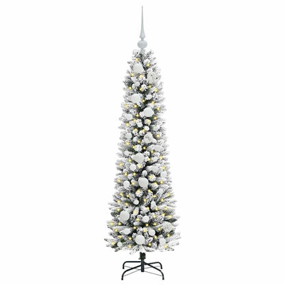 Artificial Christmas Tree with 150 LEDs with Stand White 120 cm