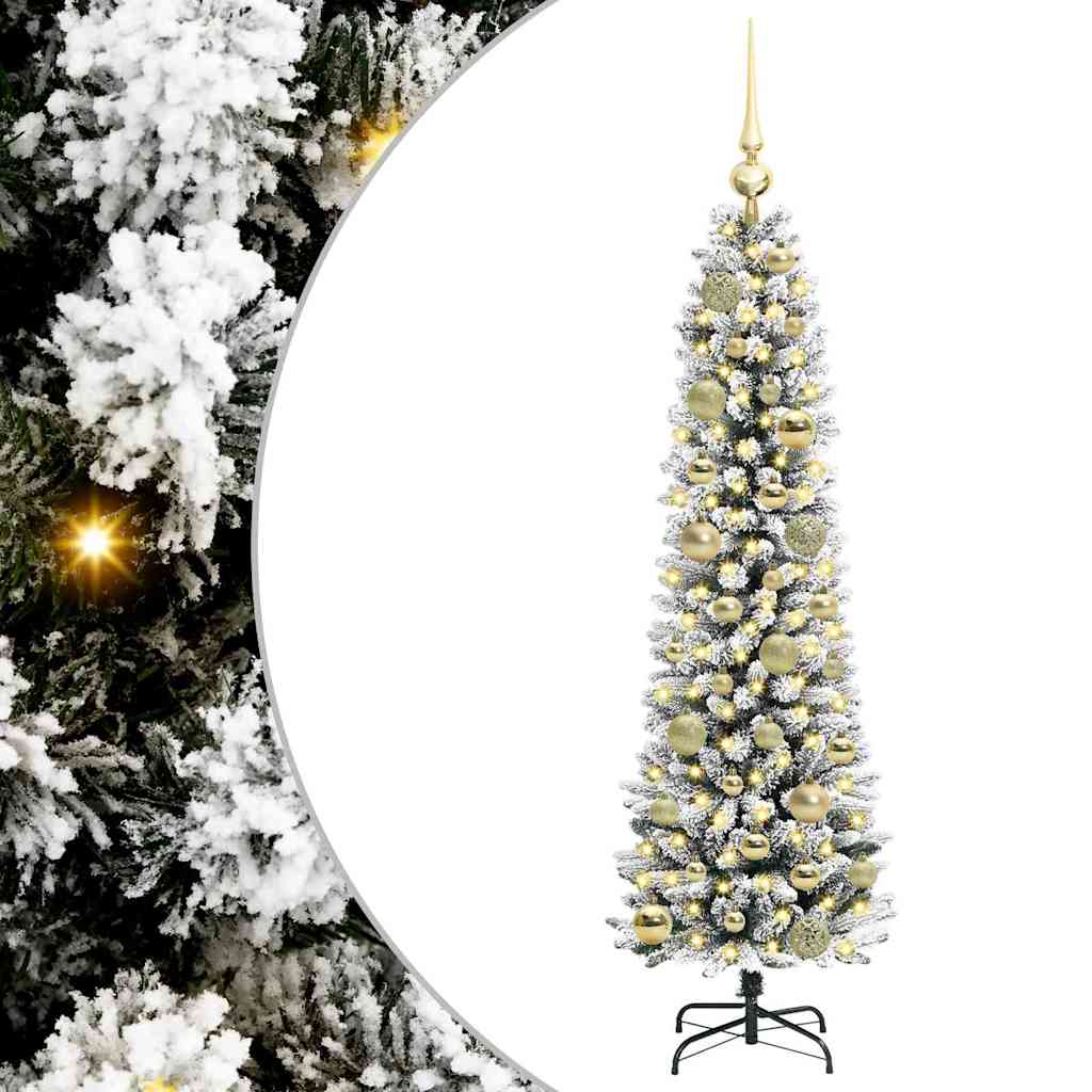 Artificial Christmas Tree with 150 LEDs with Stand White 120 cm