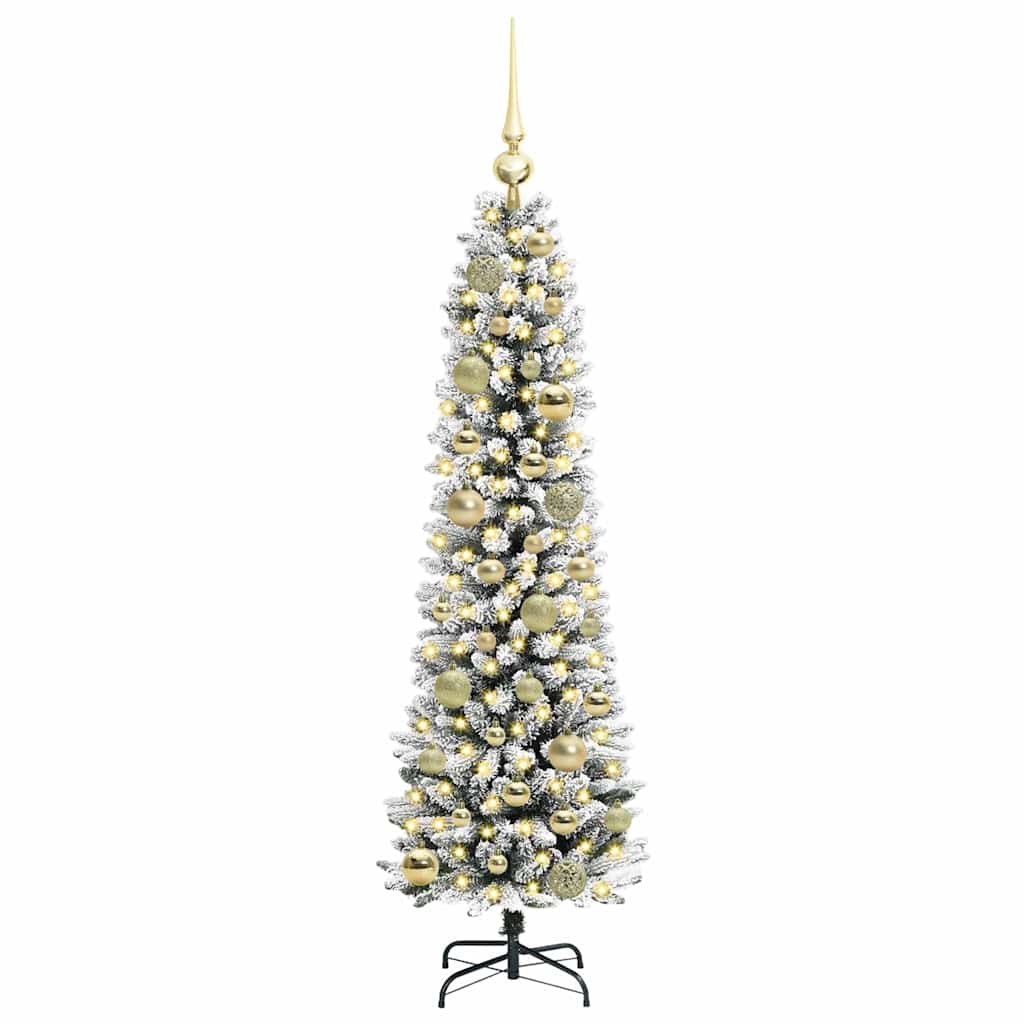 Artificial Christmas Tree with 150 LEDs with Stand White 120 cm