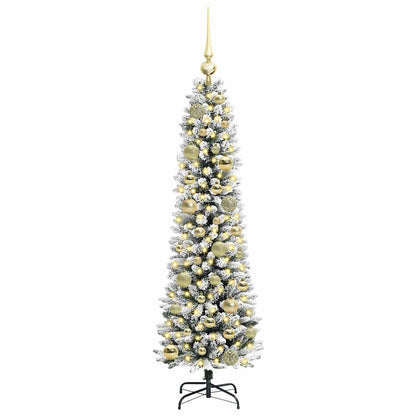 Artificial Christmas Tree with 150 LEDs with Stand White 120 cm