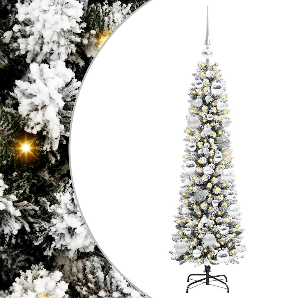 Artificial Christmas Tree with 150 LEDs with Stand White 120 cm