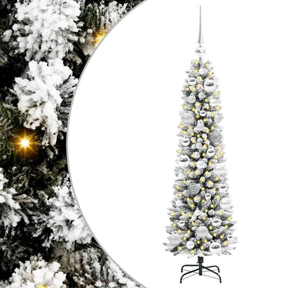 Artificial Christmas Tree with 150 LEDs with Stand White 120 cm