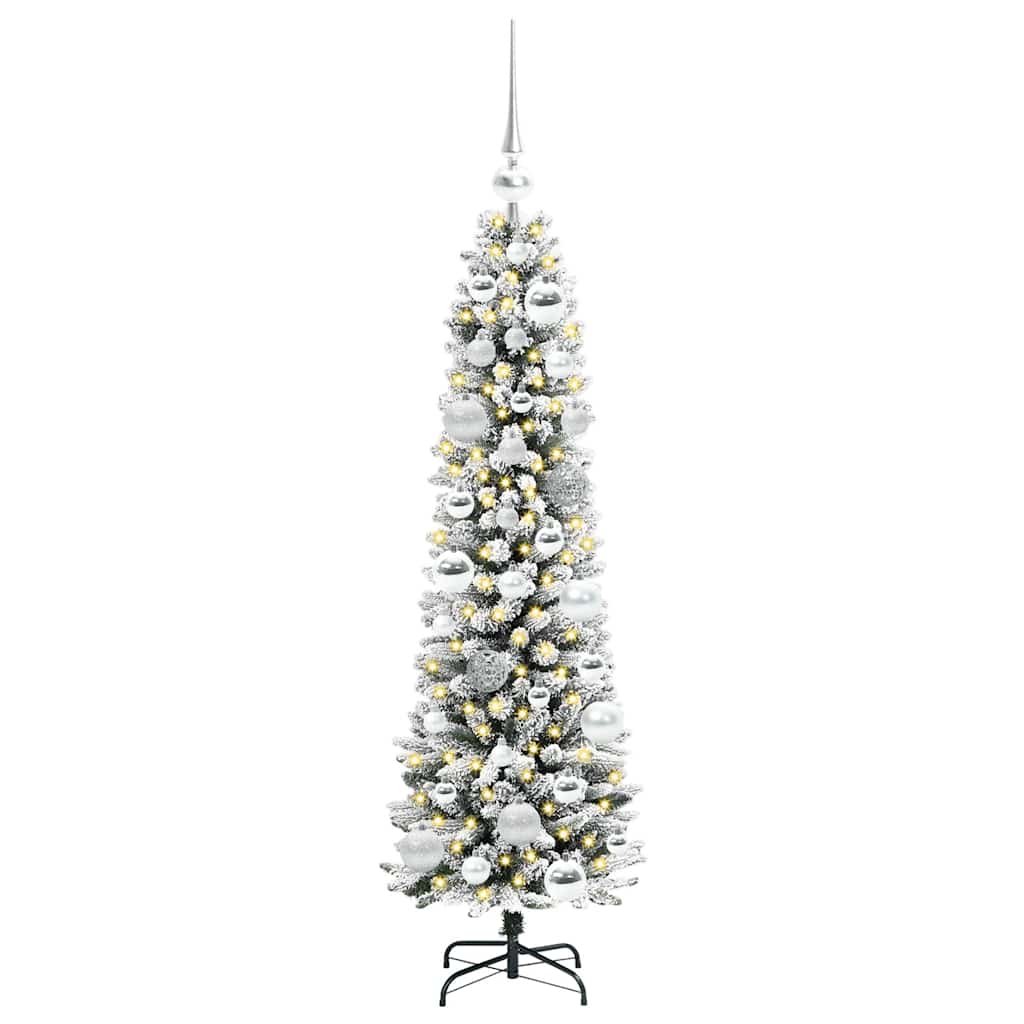Artificial Christmas Tree with 150 LEDs with Stand White 120 cm