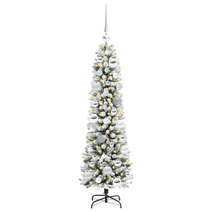 Artificial Christmas Tree with 150 LEDs with Stand White 120 cm