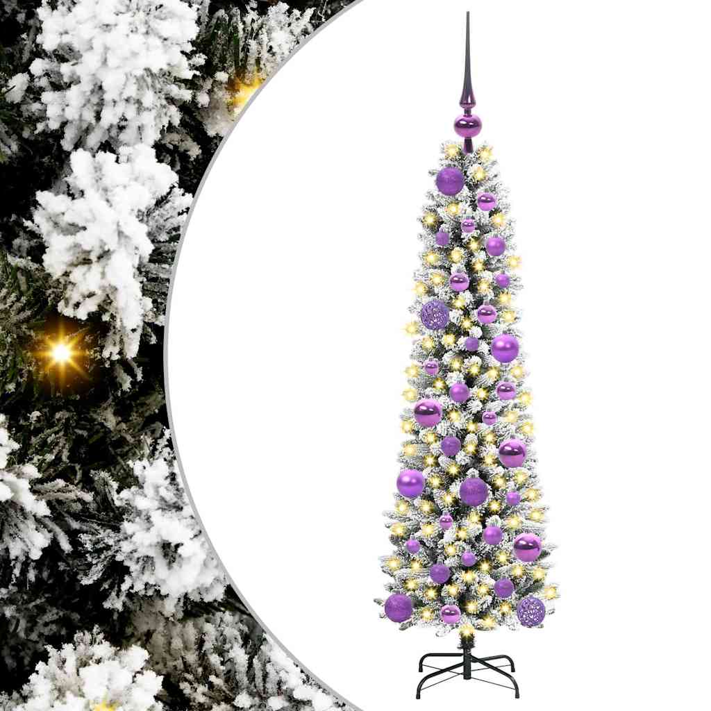 Artificial Christmas Tree with 150 LEDs with Stand White 120 cm