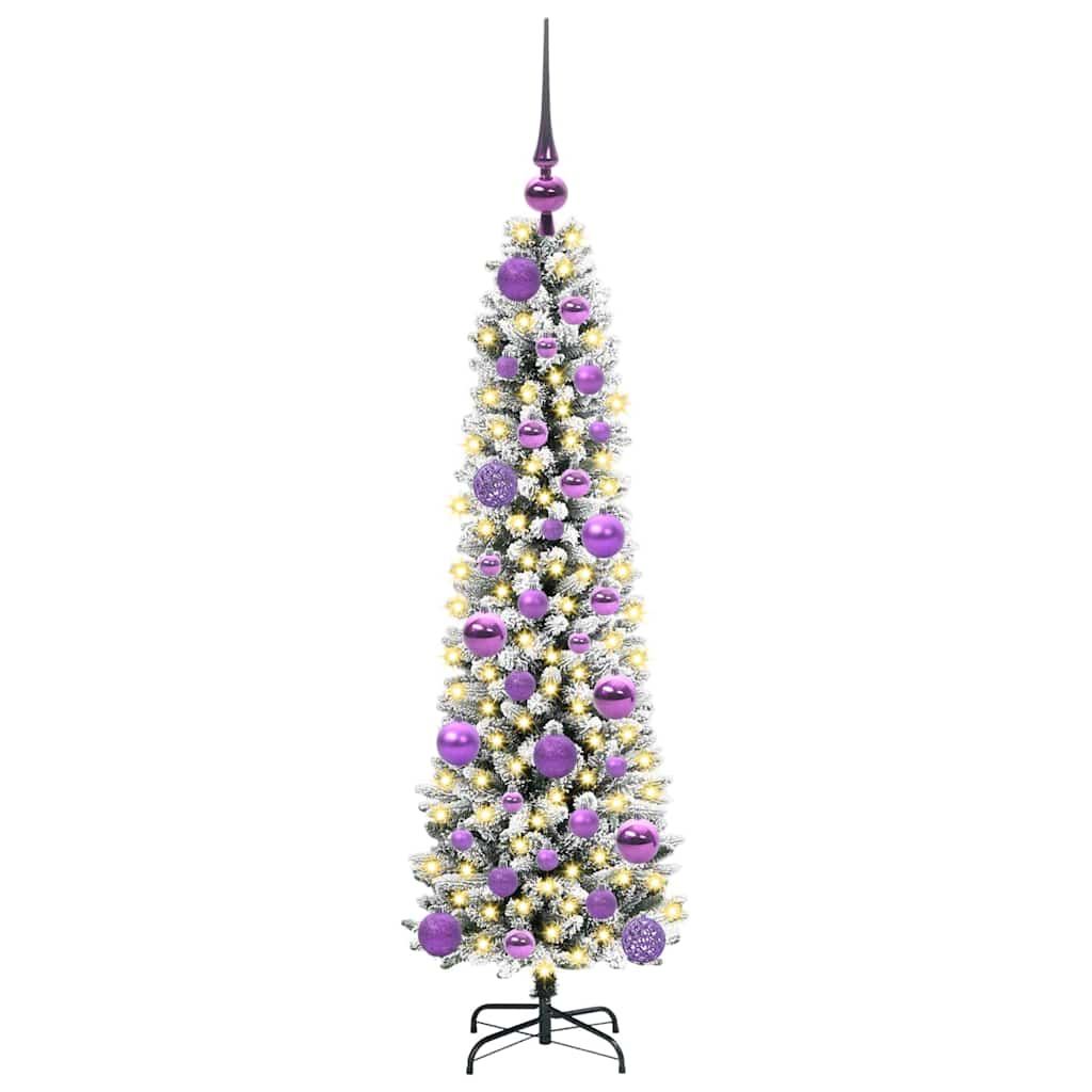 Artificial Christmas Tree with 150 LEDs with Stand White 120 cm